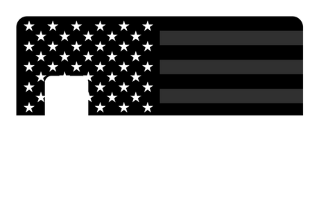 USA Flag Black