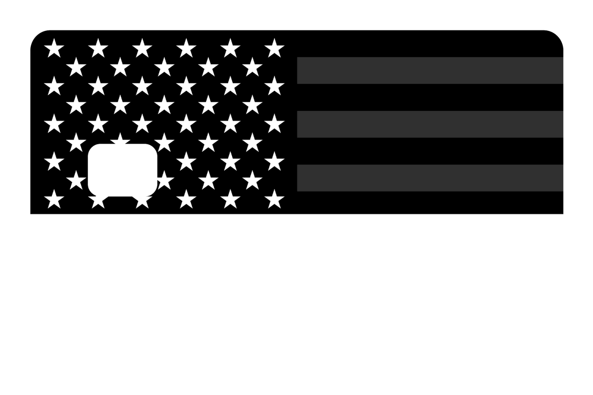 USA Flag Black