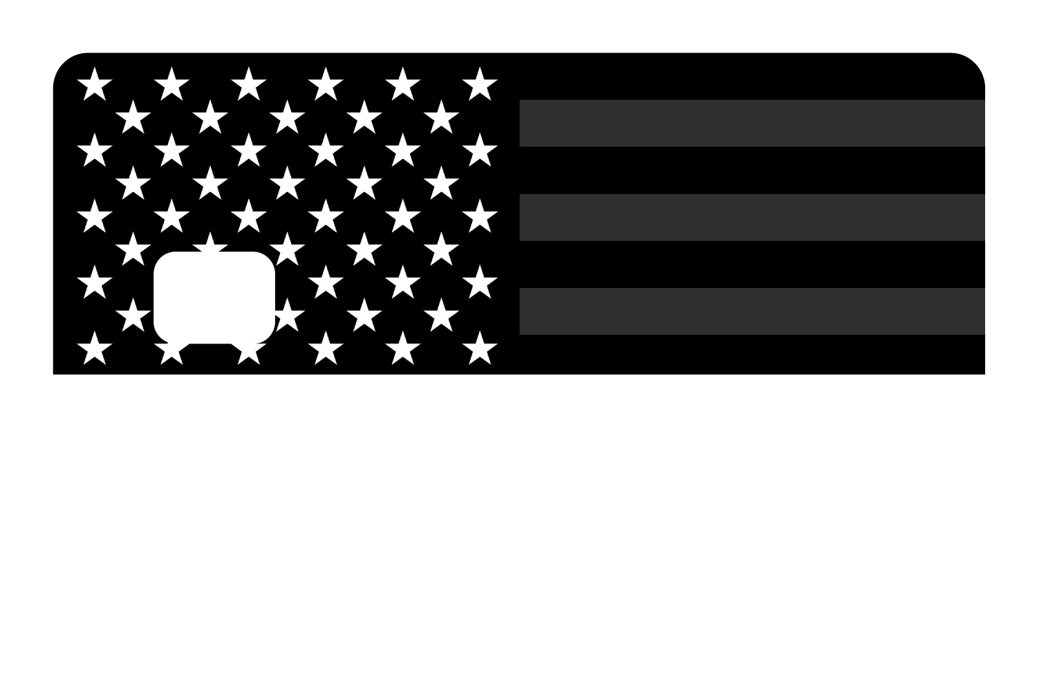 USA Flag Black