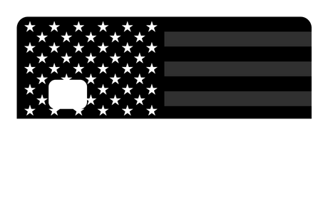 USA Flag Black