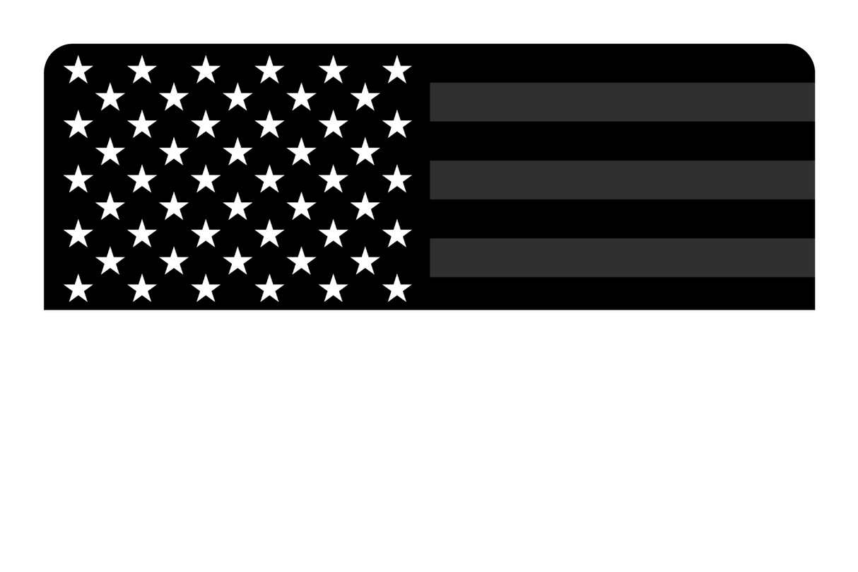 USA Flag Black