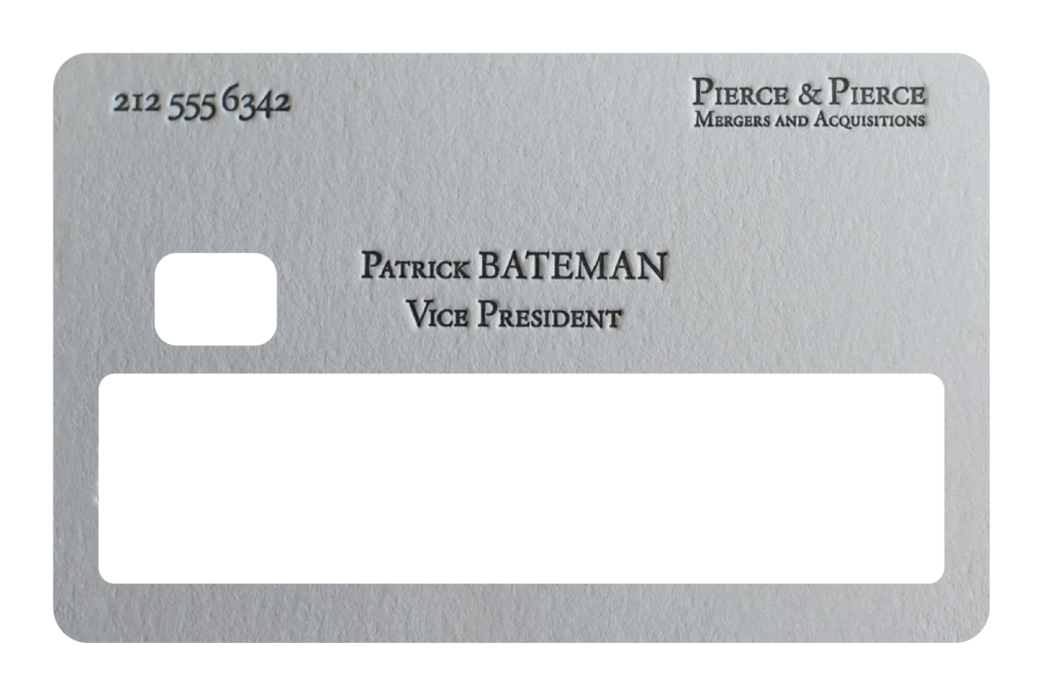 Patrick Bateman Card
