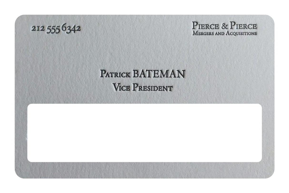 Patrick Bateman Card