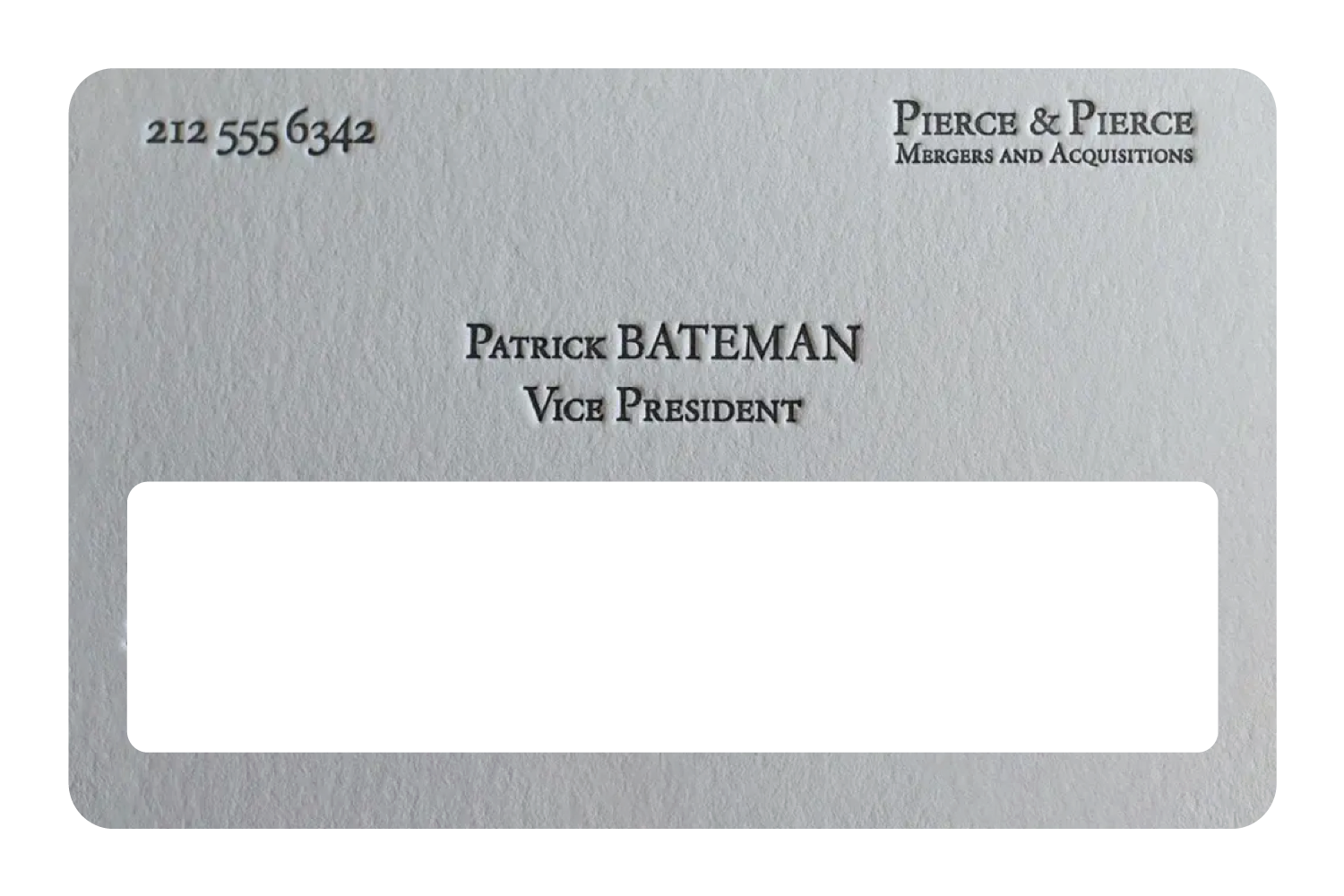 Patrick Bateman Card