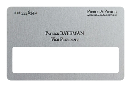 Patrick Bateman Card