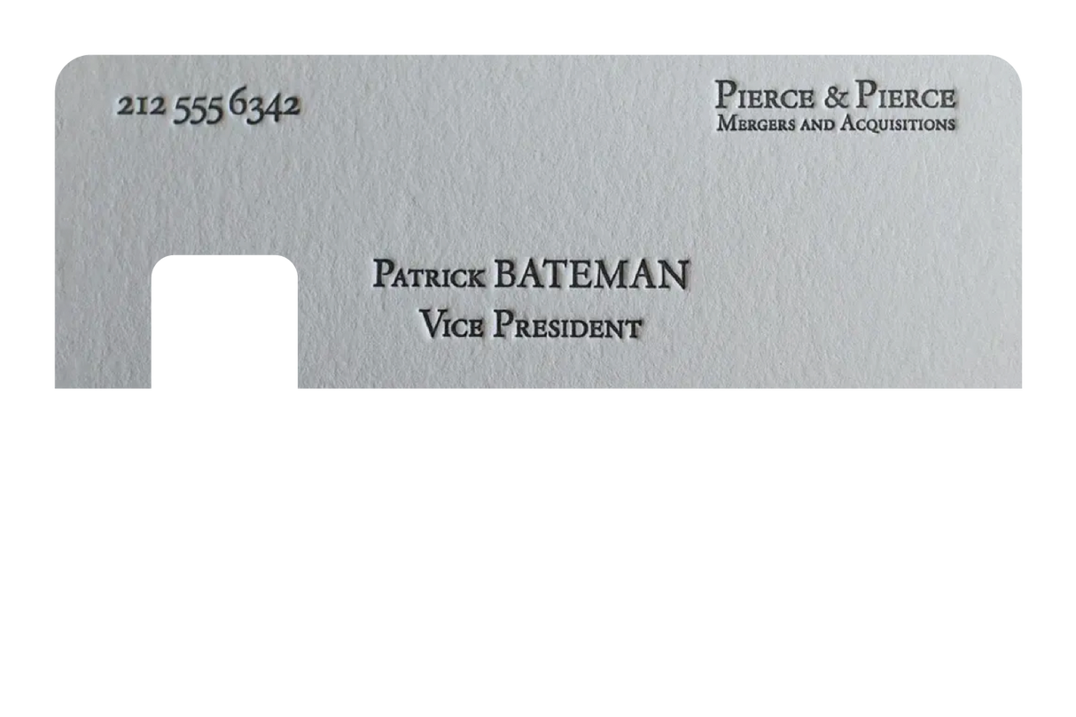 Patrick Bateman Card