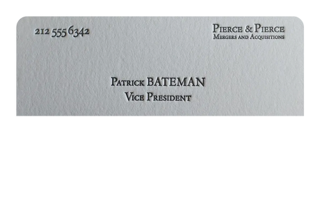 Patrick Bateman Card