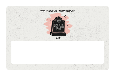 Leo as a Tombstone