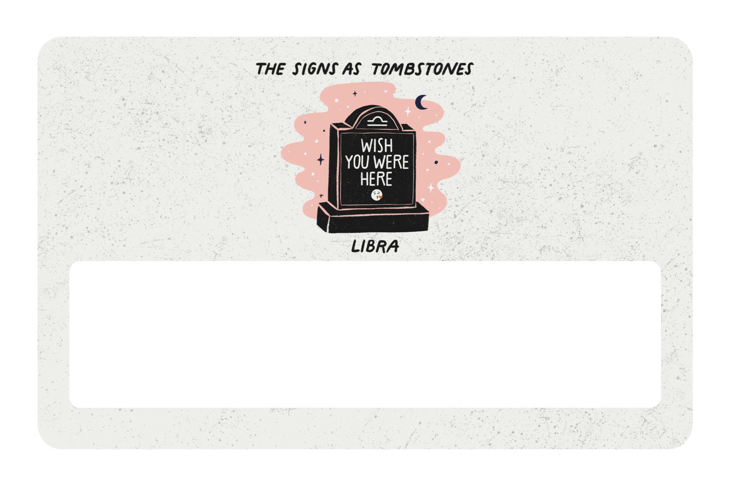 Libra as a Tombstone