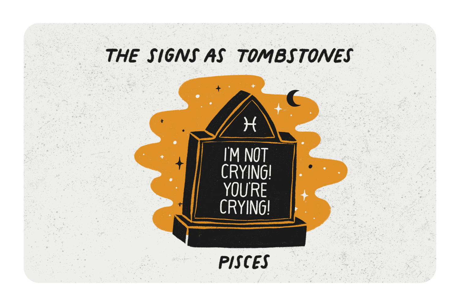 Pisces as a Tombstone