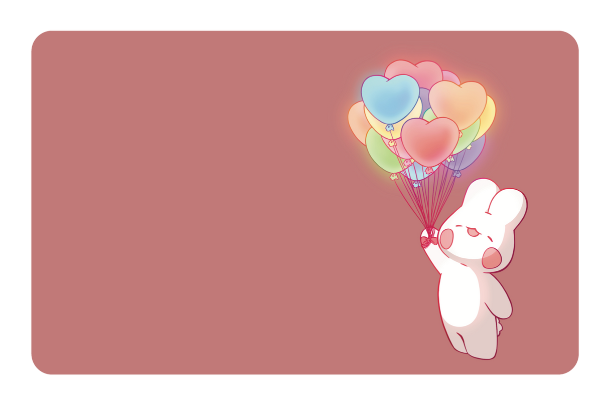 Rainbow Balloon Bunny