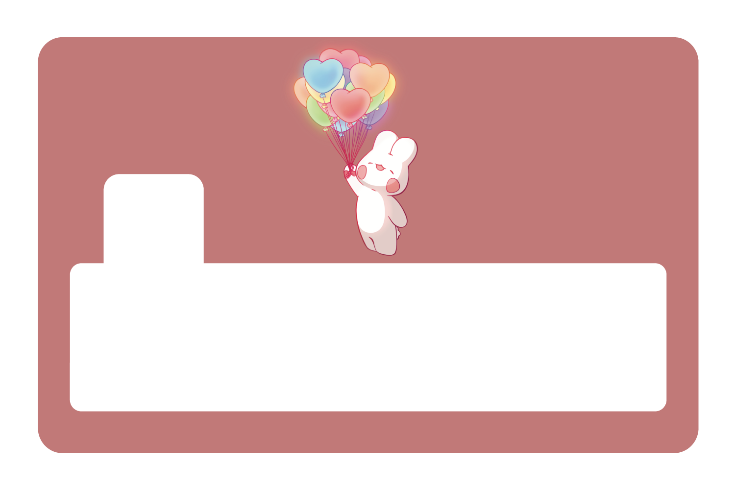 Rainbow Balloon Bunny