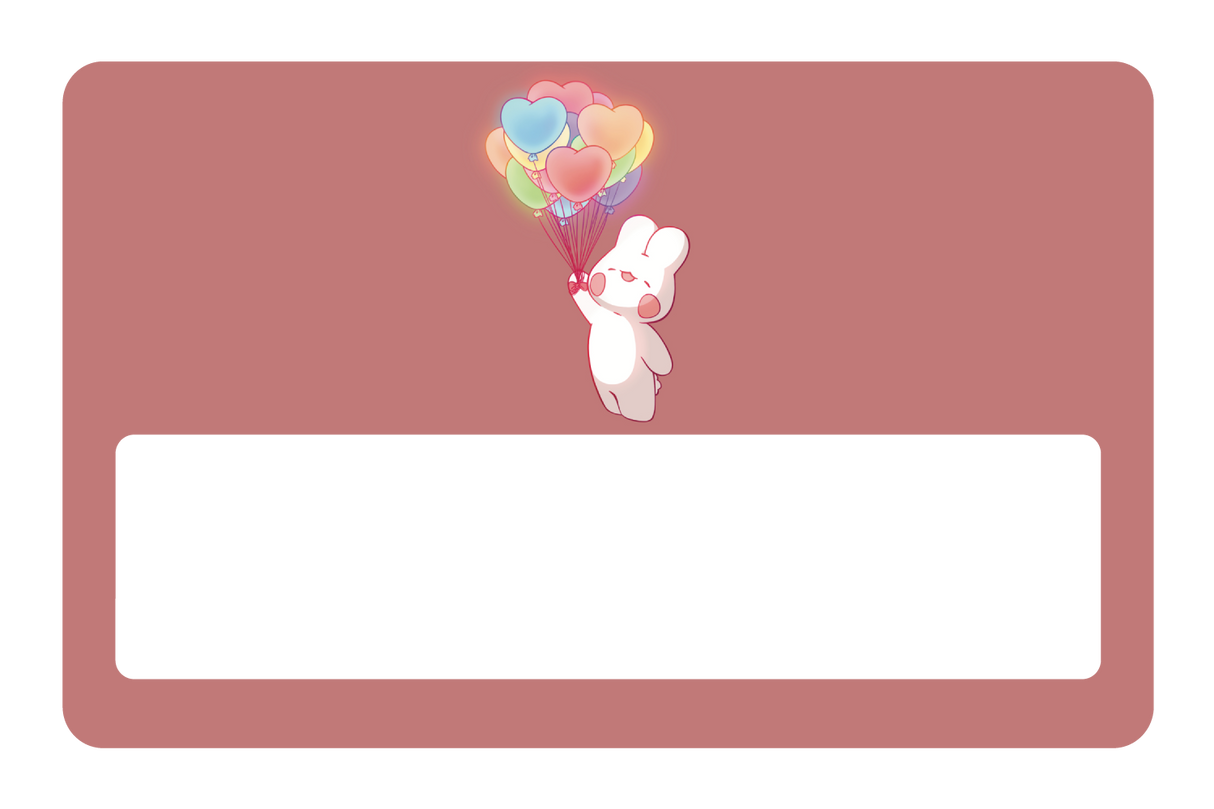 Rainbow Balloon Bunny