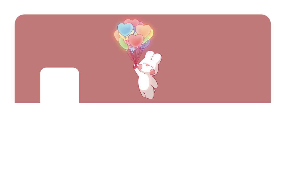 Rainbow Balloon Bunny