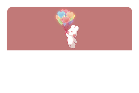 Rainbow Balloon Bunny