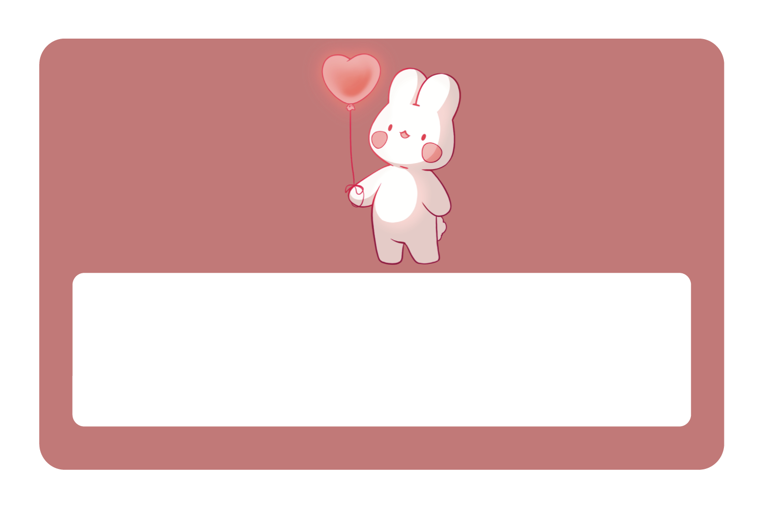 Heart Balloon Bunny
