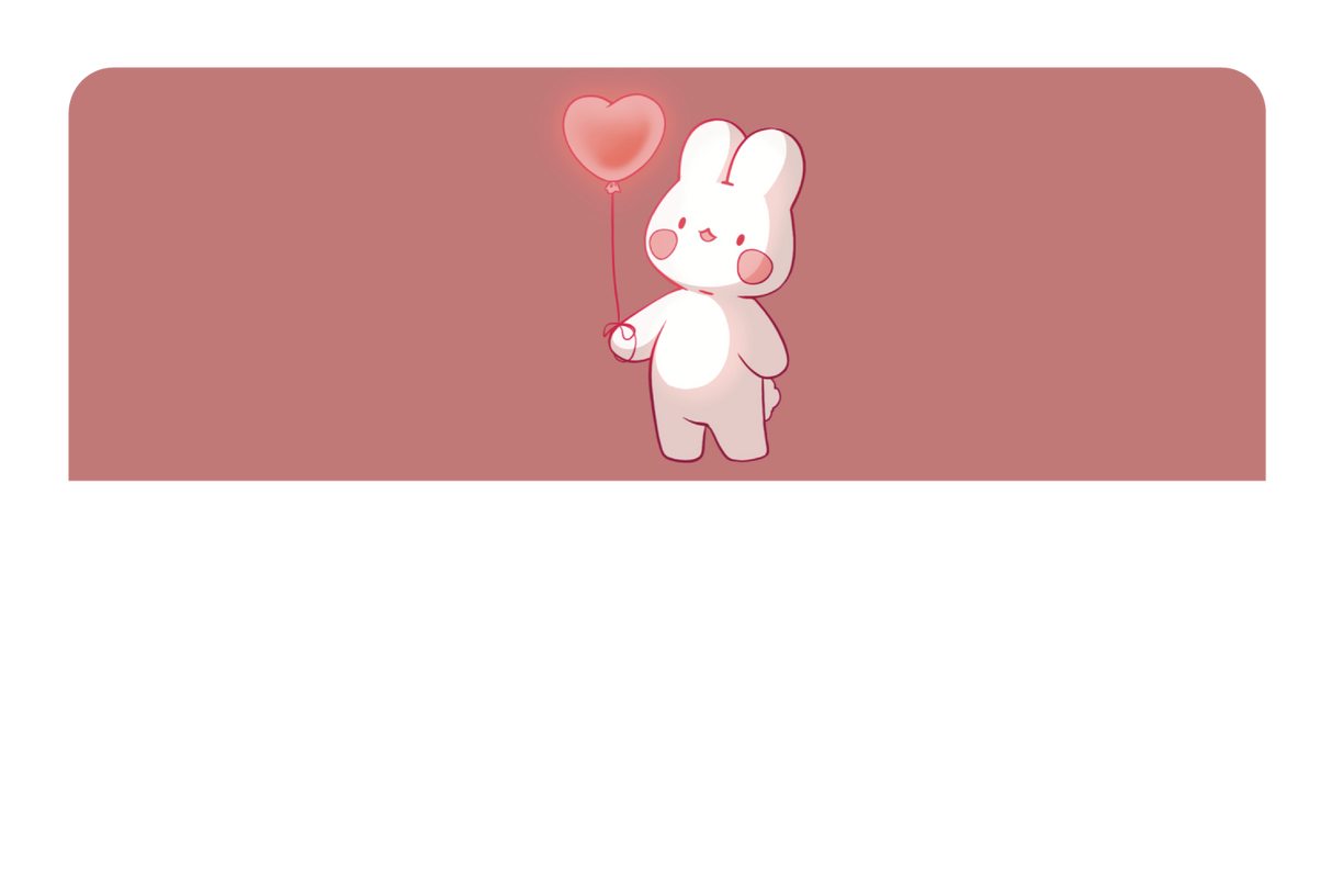 Heart Balloon Bunny