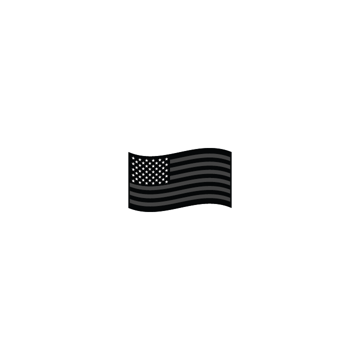 USA Flag Black