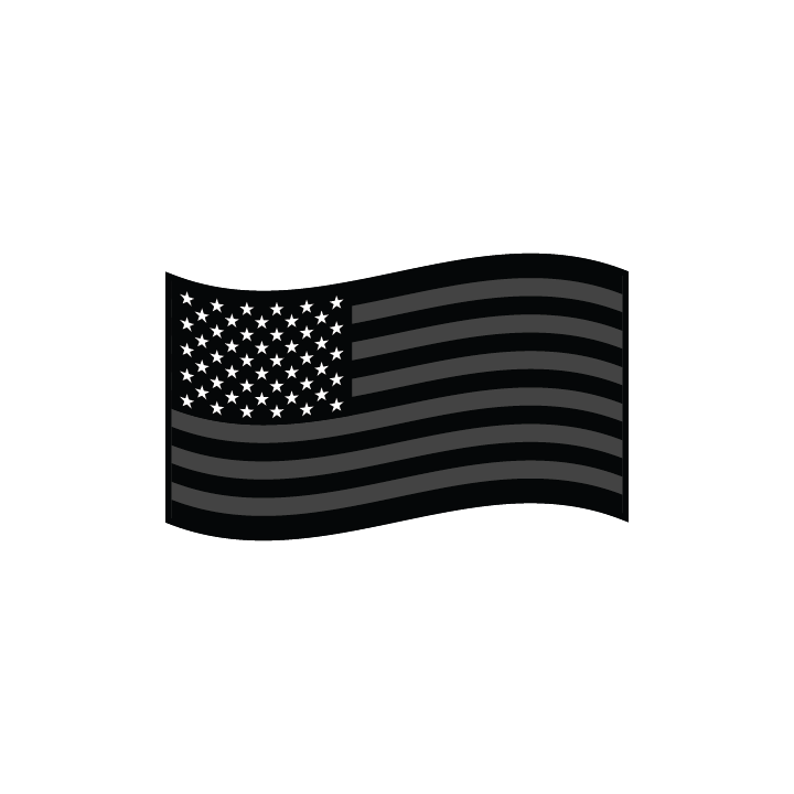 USA Flag Black