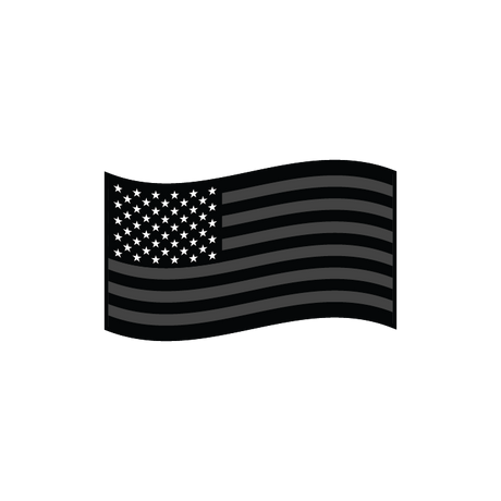 USA Flag Black