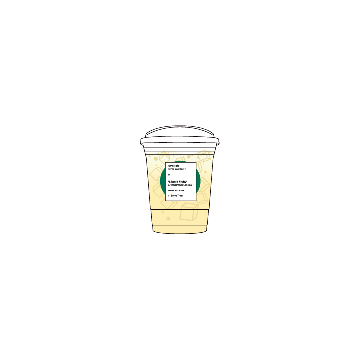 Iced Peach Green Tea