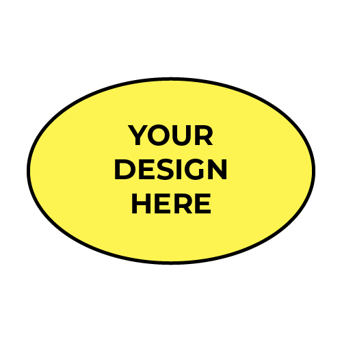 Custom Decal - Oval (Large ~ 10" / 25cm)