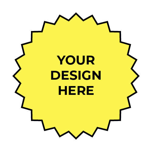 Custom Decal - Zigzag Circle (Large ~ 10" / 25cm)