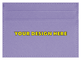 Create Your Own - Leather Card Holder (Purple)