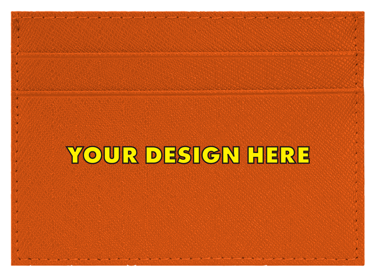 Create Your Own - Leather Wallet (Orange)