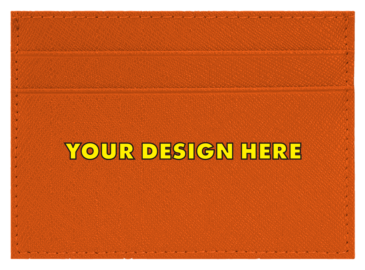 Create Your Own - Leather Wallet (Orange)