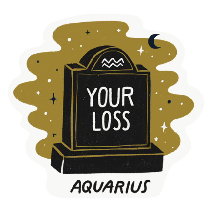 Aquarius as a Tombstone