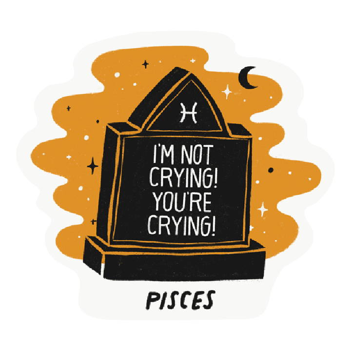 Pisces as a Tombstone