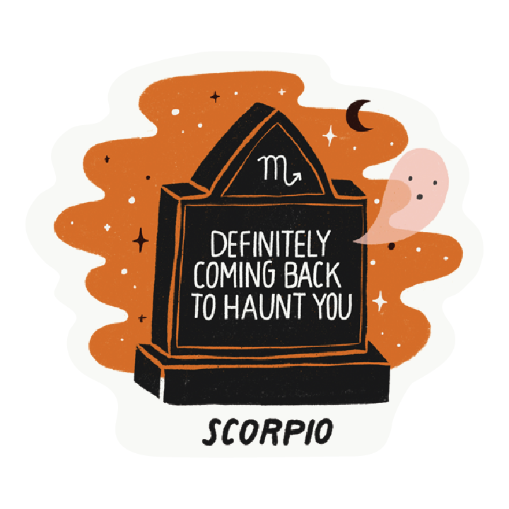 Scorpio as a Tombstone