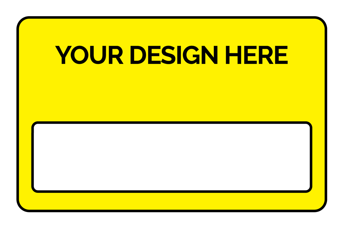 Custom Full Card Cover - No Chip w/ Window