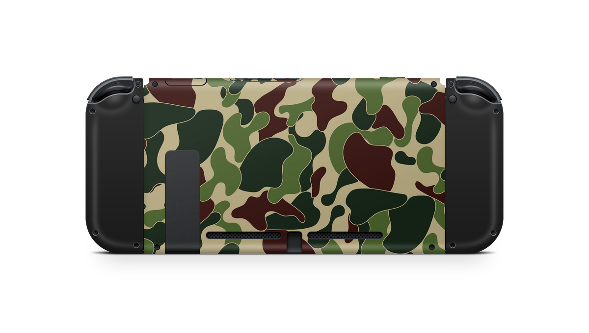 Nintendo Switch 17 Skin Ape Camo Green