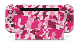 Nintendo Switch 17 Skin Ape Camo Pink