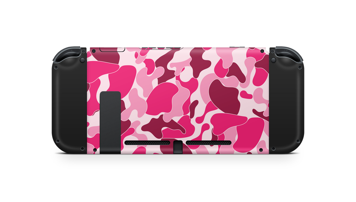 Nintendo Switch 17 Skin Ape Camo Pink