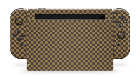 Nintendo Switch 17 Skin Checkers brown