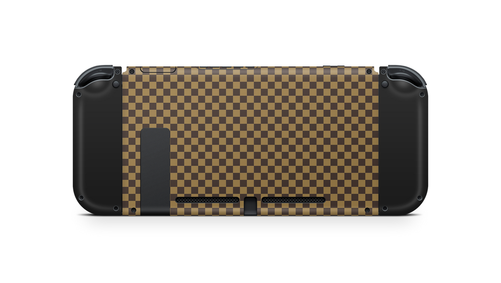 Nintendo Switch 17 Skin Checkers brown