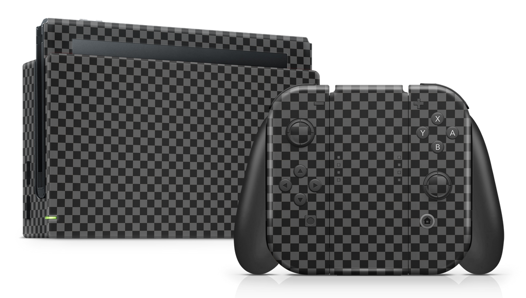 Nintendo Switch 17 Skin Checkers black