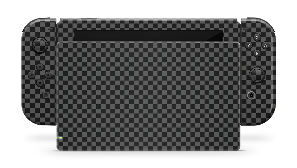 Nintendo Switch 17 Skin Checkers black