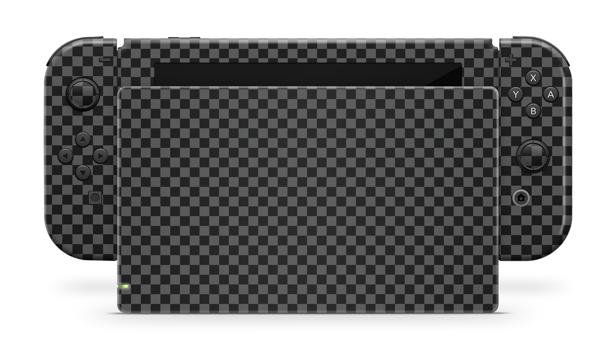 Nintendo Switch 17 Skin Checkers black