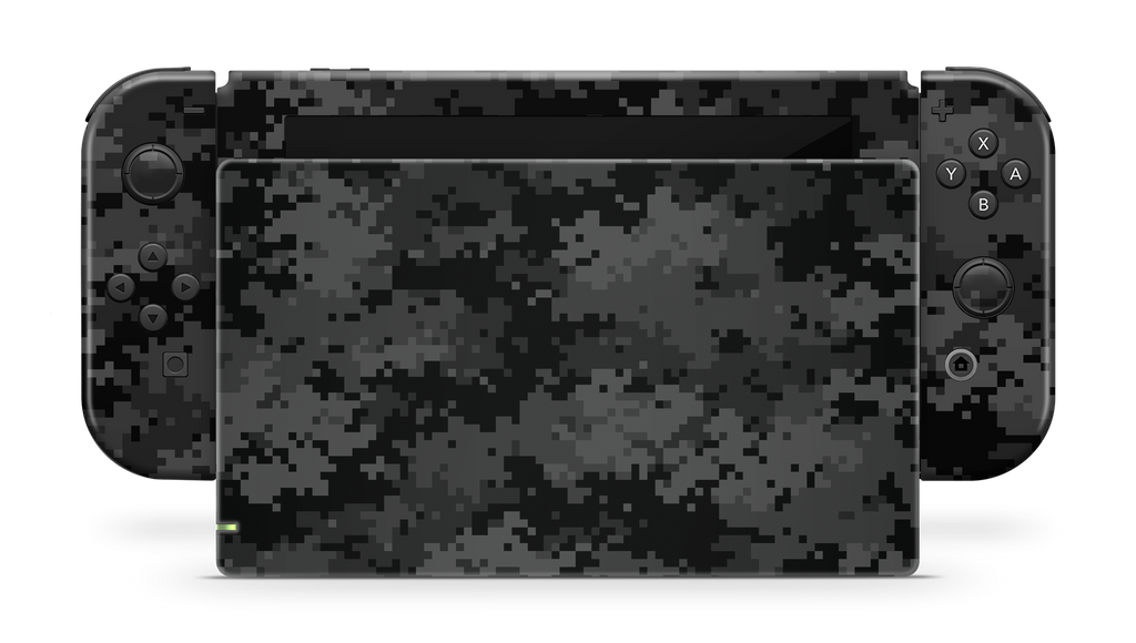 Nintendo Switch 17 Skin Black Digi Camo