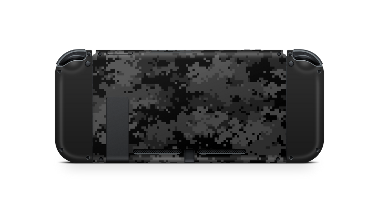 Nintendo Switch 17 Skin Black Digi Camo