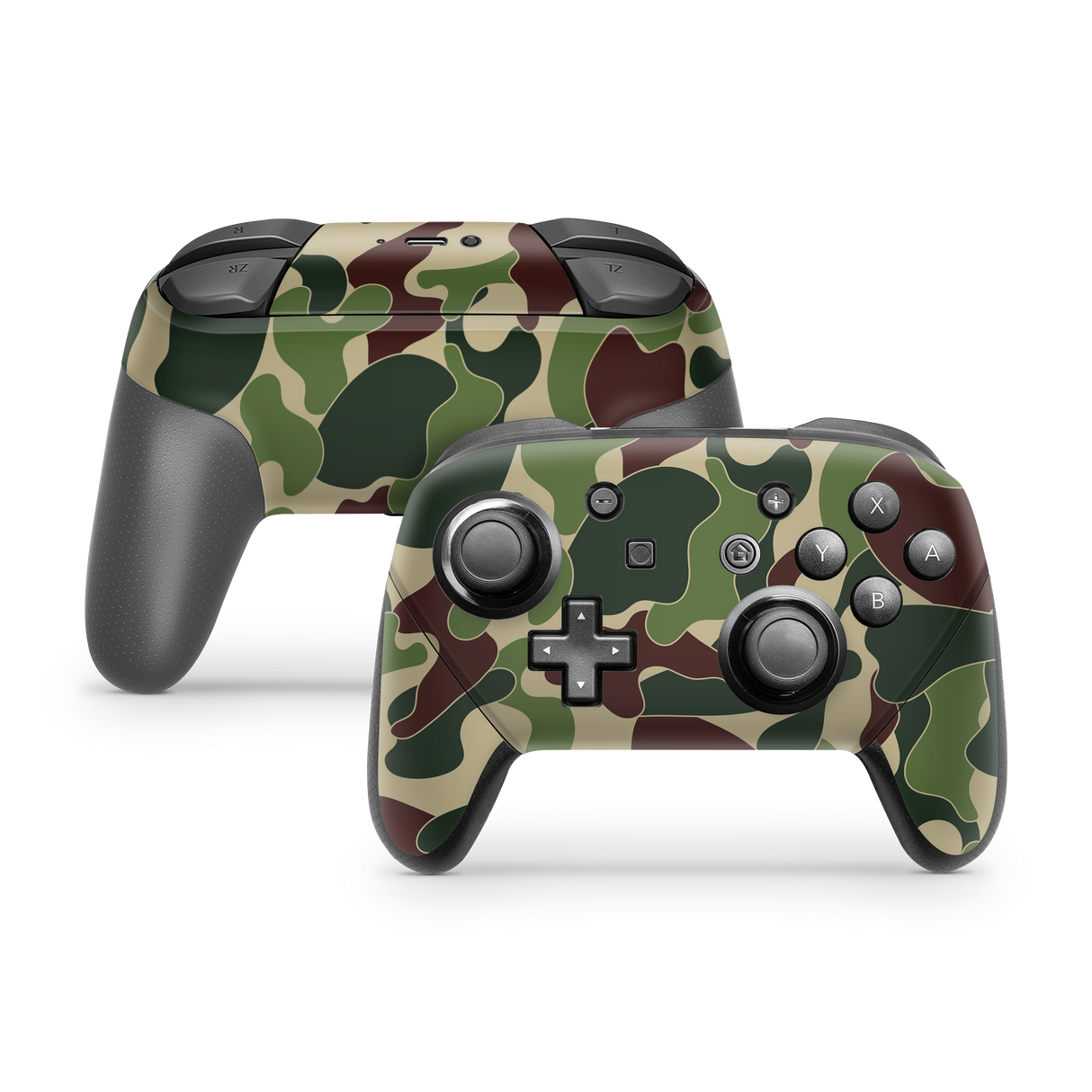 Nintendo Switch Pro Controller Skin Ape Camo Green