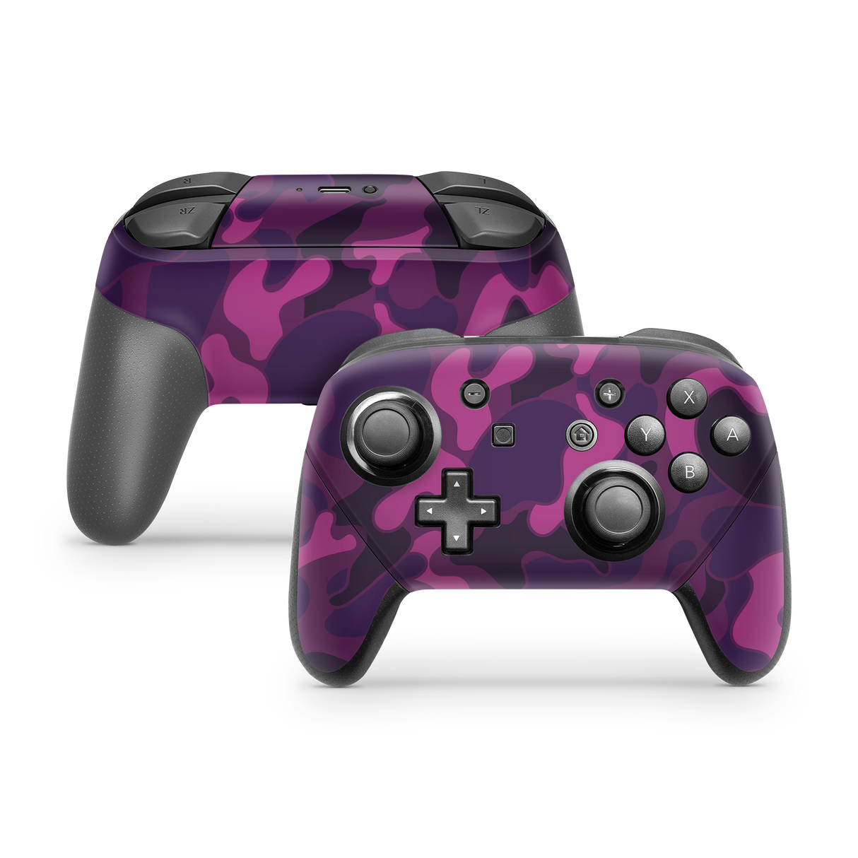 Nintendo Switch Pro Controller Skin Ape Camo Purple