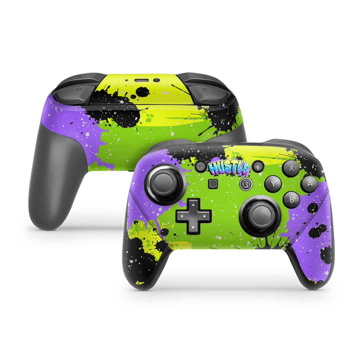 Nintendo Switch Pro Controller Skin Hustle Splash