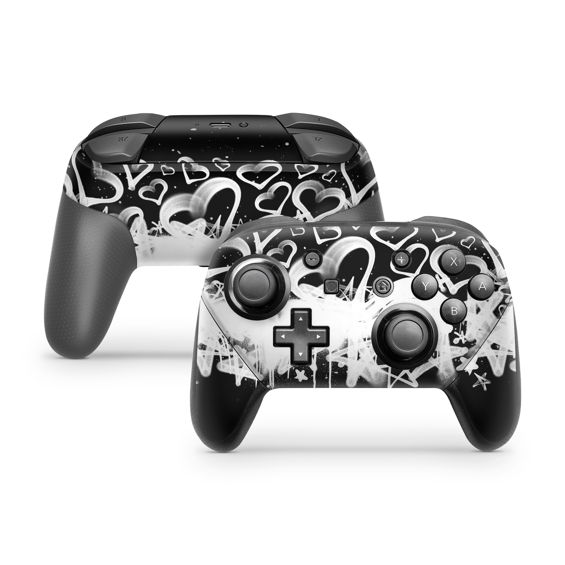 Nintendo Switch Pro Controller Hearts and Stars