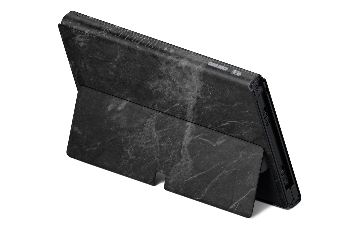 Nintendo Switch OLED Skin Black Marble