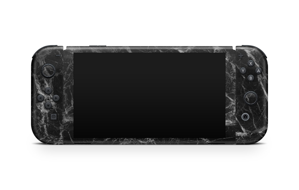 Nintendo Switch OLED Skin Black Marble